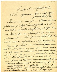 [Carta] 1946 jun. 29, Viña del Mar, [Chile] [a] Gabriela Mistral