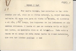 [Tarjeta] Beber y pan