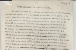 Berta Singerman y la lengua criolla