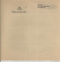 [Telegrama] 1946 jan. 3, Stockholm, [Suecia] [a] [Gabriela] Mistral, Rio, [Brasil]