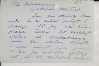 [Carta] 1945, Suecia [a] Gabriela Mistral