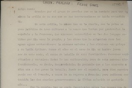 Carta-prólogo : Fedor Ganz