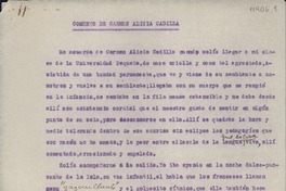 Comento de Carmen Alicia Cadilla