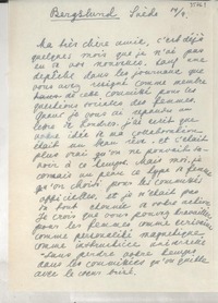 [Carta] 1949 sept. 14, Bergslund, Suède [a] Gabriela Mistral