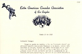 [Carta] 1946 jun. 12, [Los Ángeles] [a] Gabriela Mistral, Los Ángeles