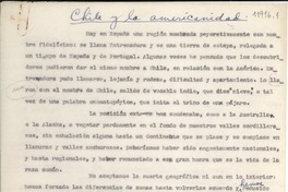 Chile y la americanidad