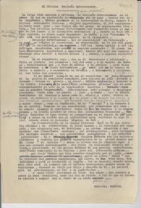 El chileno Benjamín Subercaseaux