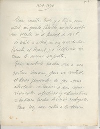 [Carta] 1949-1950, México D.F. [a] Gabriela Mistral