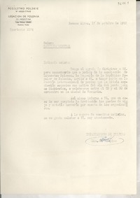 [Carta] 1955 oct. 17, Buenos Aires, [Argentina] [a] Gabriela Mistral