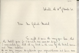 [Carta] 1945 Nov. 16, Utrecht, [Holanda] [a] Gabriela Mistral