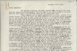 [Carta] 1951 dic. 18, [Italia] [a] Caros compadres