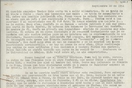 [Carta] 1951 sept. 10 [a] [Radomiro] Tomic