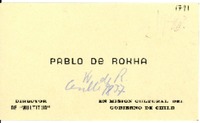 [Tarjeta] [1946?]