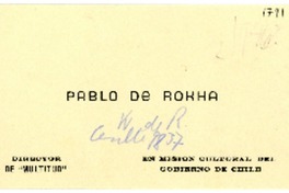 [Tarjeta] [1946?]