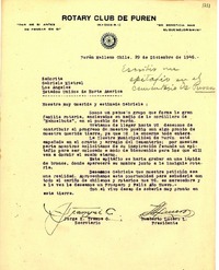 [Carta] 1946 dic. 29, Purén, Malleco, Chile [a] Gabriela Mistral, Los Ángeles, California