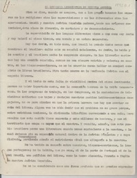 El divorcio lingüistico de nuestra América