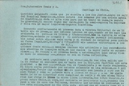 [Carta] 1947 ene. 2, Monrovia, [Estados Unidos] [a] Radomiro Tomic