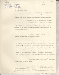 [Carta] [a] Enrique Gajardo Embajador de Chile, Montevideo, Uruguay
