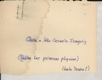 [Carta] [a] Radomiro Tomic