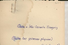 [Carta] [a] Radomiro Tomic