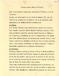 [Carta] 1947 jun. 20, Llolleo, Chile [a] Gabriela Mistral