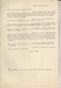 [Carta] 1952 febbr. 17, Napoli, [Italia] [a] Eugenio Coselschi