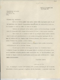 [Carta] 1952 magg. 19, Napoli, [Italia] [a] Eugenio Coselschi, Roma, [Italia]