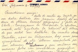 [Carta] 1947 nov. 2, Chile, Valparaíso [a] Gabriela Mistral