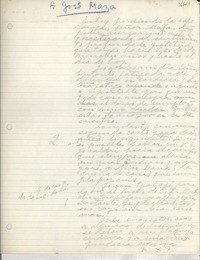 [Carta] [a] José Maza