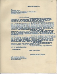 [Carta] Aug. 19, Monrovia, [EE.UU.] [a] Griffith Evans, Berkeley, California, [EE.UU.]