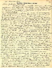 [Carta] 1947 nov. 30, Valparaíso, Chile [a] Gabriela Mistral