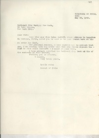 [Carta] 1940 May 23, Rio [de Janeiro], [Brasil] [al] National City Bank of New York, New York city, [EE.UU.]