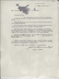 [Carta] 1950 jul. 29, La Orduña, Coatepec, Veracruz, [México] [a los] Secretarios de F. E. de O. P., Veracruz, [México]