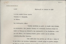 [Carta] 1952 oct. 25, Nápoles, [Italia] [a] Andrés Rivero Agüero, La Habana