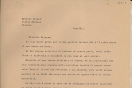 [Carta] Rapallo, [Italia] [a] Derino Rampone, Gignese, [Italia]