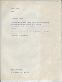 [Carta] Rapallo, [Italia] [a] Maurizio Mariotti, Ancona, [Italia]