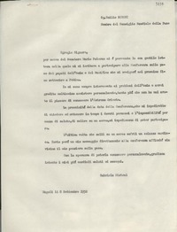 [Carta] 1952 sett. 8, Napoli, [Italia] [a] Emilio Sereni