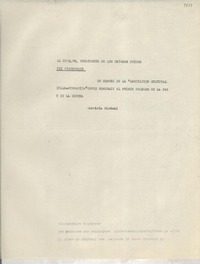 [Carta] [entre 1953-1961] [al] Exmo. Sr. Presidente de los Estados Unidos, Ike Eisenhower, [EE.UU.]