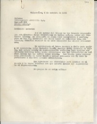 [Carta] 1954 oct. 4, Valparaíso, [Chile] [a] Espasa Calpe Argentina S. A., Buenos Aires