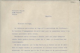 [Carta] Rapallo, [Italia] [a] Elsa Roncali, Genova, [Italia]