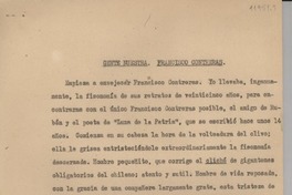 Gente nuestra : Francisco Contreras