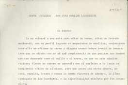 Gente chilena Don Juan Enrique Lagarrigue