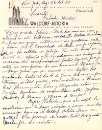[Carta] 1949 may. 26, New York [a] Gabriela Mistral