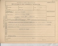 [Telegrama] 1945 nov. 27, [Brasil] [a] Genesio Pereira, Sao Paulo