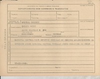 [Telegrama] 1945 nov. 23, [Brasil] [a] Emilio Oribe, Montevideo, Uruguay