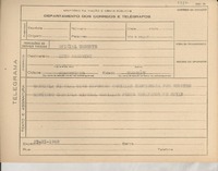 [Telegrama] 1945 nov. 27, [Brasil] [a] Luis Sandrini, Montevideo, Uruguay