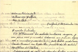 [Carta] 1950 dic. 21, Quilpué, [Chile] [a] Gabriela Mistral
