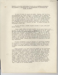 Homenaje al poeta José Santos Chocano en el vigésimo aniversario de su muerte y con motivo de la inauguración de la biblioteca que lleva su nombre