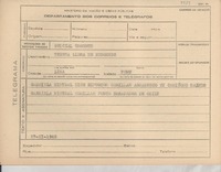 [Telegrama] 1945 nov. 27, [Brasil] [a] Teresa Llona de Reboredo, Lima, Perú