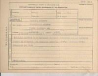 [Telegrama] 1945 nov. 28, [Brasil] [al] Presbítero Le Court, Santiago, Chile